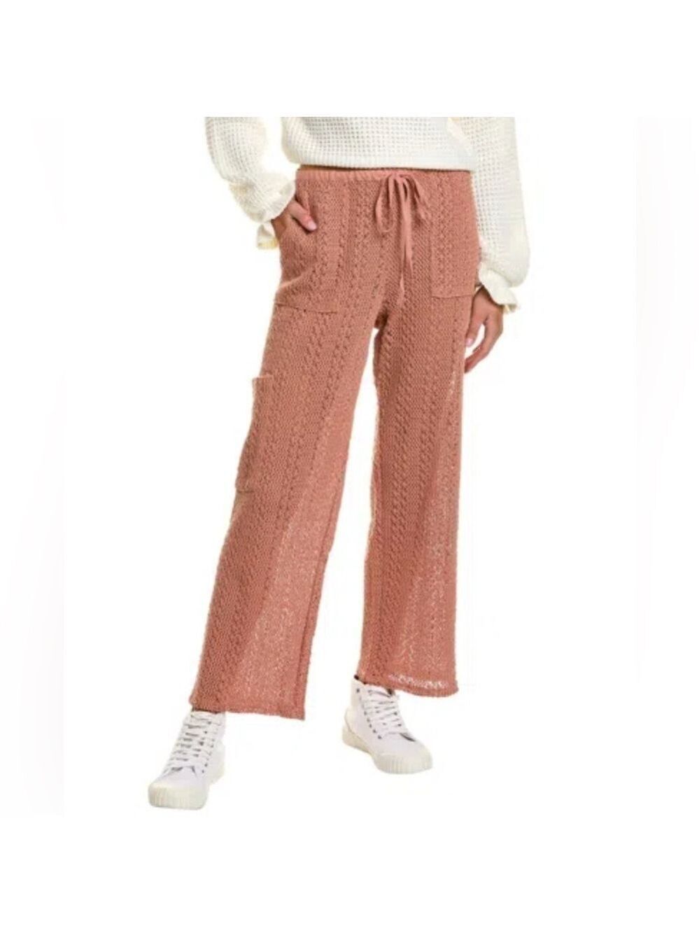 Splendid Finley BoHo Beachy Vacation Crochet Cargo Pant Women's Sz XS